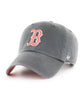 Boston Red Sox 47 Brand Charcoal Clean Up Adjustable Hat