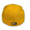 Bradenton Marauders 59FIFTY New Era Yellow & Black Cord Fitted Hat Snow Grey Bottom