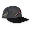 🎃 Braves 76 59FIFTY New Era Graphite & Black Fitted Hat Green Bottom