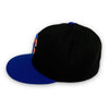 Brooklyn Cyclones 59FIFTY New Era Black & Blue Fitted Hat Orange Bottom