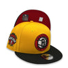 Brooklyn Nets Eastern Conf. 9FIFTY NBA Snapback Yellow & Black Hat