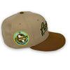 Calligraphy Pack Astros 59FIFTY New Era Camel & Brown Fitted Hat Mint Bottom