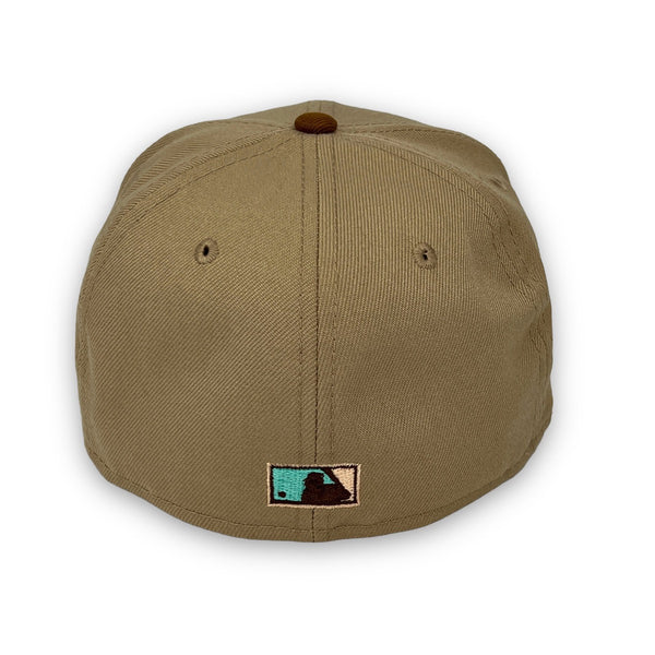 Calligraphy Pack Astros 59FIFTY New Era Camel & Brown Fitted Hat Mint Bottom