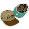Calligraphy Pack Astros 59FIFTY New Era Camel & Brown Fitted Hat Mint Bottom