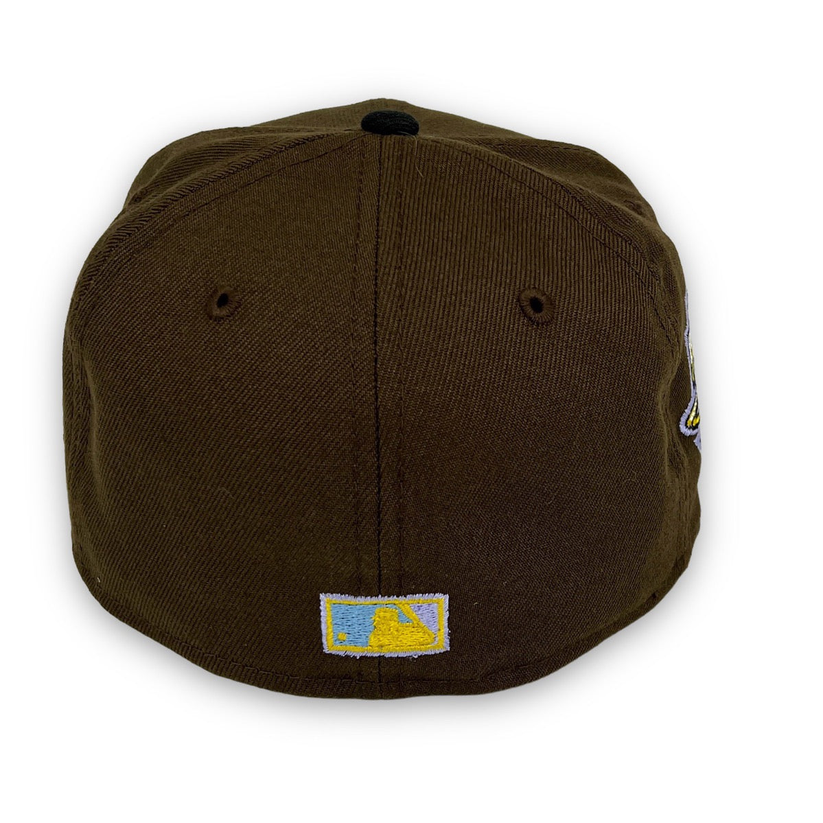 Calligraphy Pack Marlins 59FIFTY New Era Walnut & Black Green Fitted Hat Sky Blue Bottom