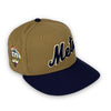 Calligraphy Pack Mets 59FIFTY New Era Khaki & Light Navy Fitted Hat Soft Yellow Bottom