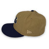 Calligraphy Pack Mets 59FIFTY New Era Khaki & Light Navy Fitted Hat Soft Yellow Bottom