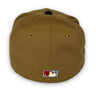 Calligraphy Pack Mets 59FIFTY New Era Khaki & Light Navy Fitted Hat Soft Yellow Bottom