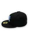 Carolina Tar Heels 05 Final Fours New Era 59FIFTY Black Hat Sky Bottom