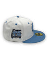 Carolina Tar Heels 05 Final Fours New Era 59FIFTY White & Sky Hat Gray Bottom