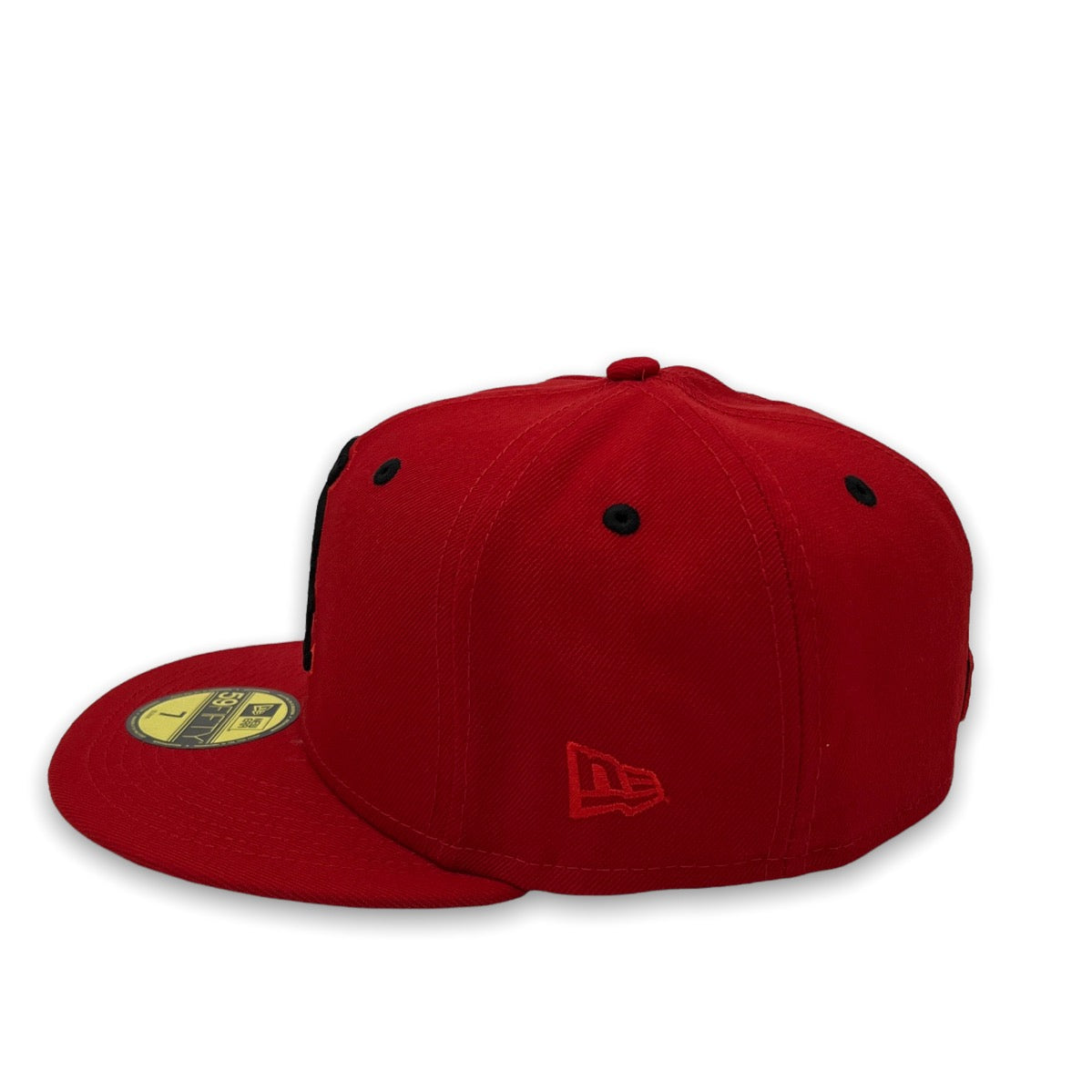 New Era 2T 59FIFTY-BLANK Black-Red Fitted Hat