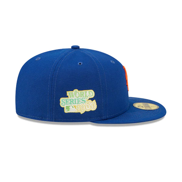 Citrus Pop New York Mets New Era 59FIFTY Blue Hat