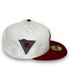 City Connect Diamondbacks New Era 59FIFTY White & H Red Fitted Hat Grey Bottom