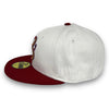 City Connect Diamondbacks New Era 59FIFTY White & H Red Fitted Hat Grey Bottom