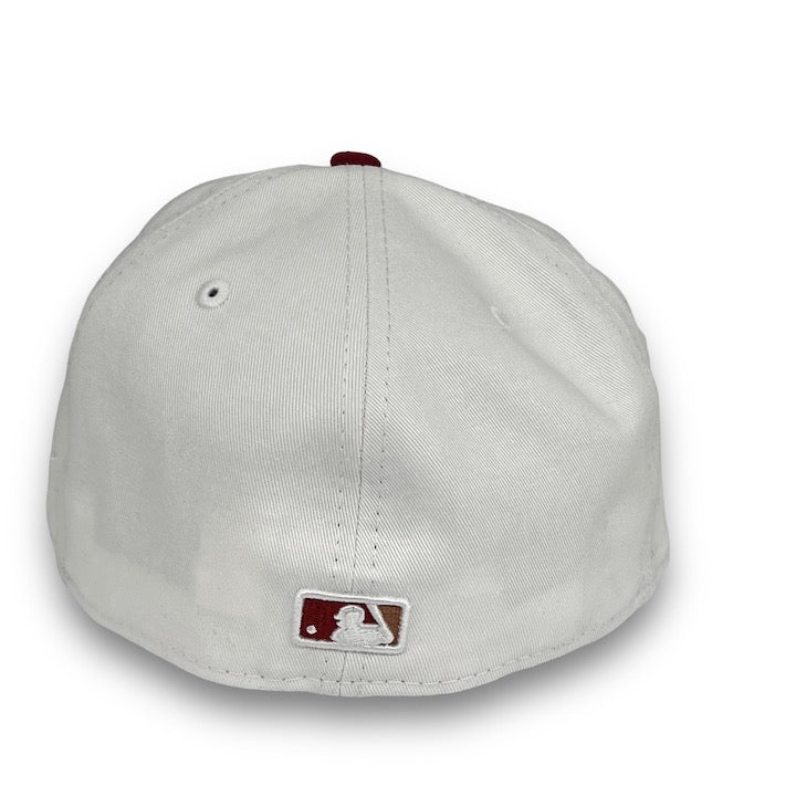 City Connect Diamondbacks New Era 59FIFTY White & H Red Fitted Hat Grey Bottom
