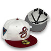 City Connect Diamondbacks New Era 59FIFTY White & H Red Fitted Hat Grey Bottom