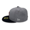 Cleveland Indians 2002 New Era 59FIFTY Gray & Navy Hat