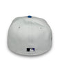Cleveland Indians New Era 59FIFTY White & A. Blue Hat Kelly Green Botton