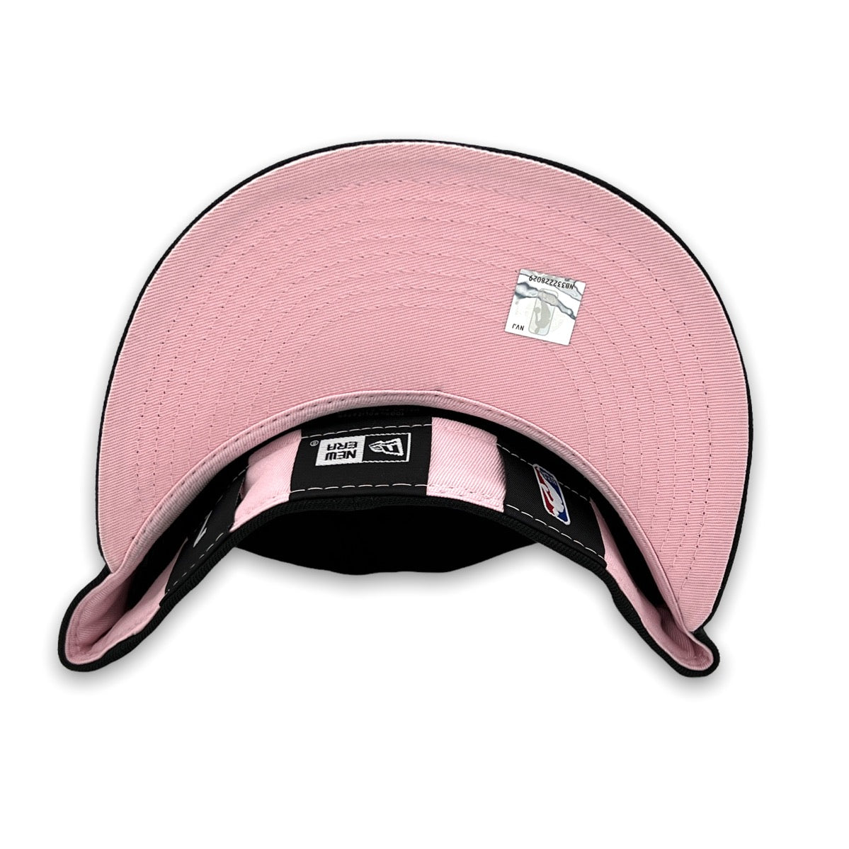 Color Guts Bulls New Era 59FIFTY Black Hat Pink Bottom – USA CAP KING