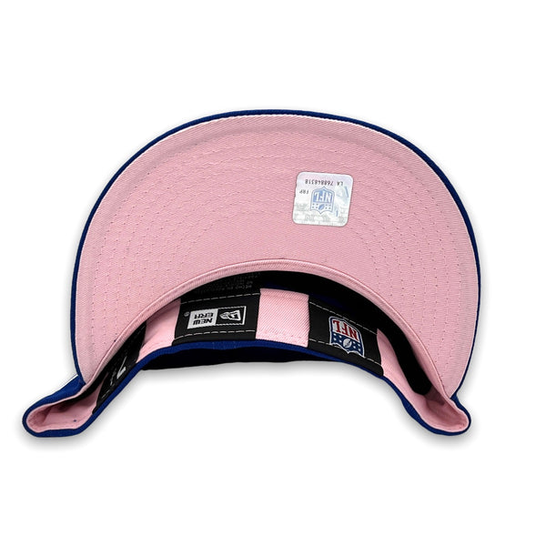Color Guts Giants New Era 59FIFTY Blue Hat Pink Bottom