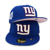 Color Guts Giants New Era 59FIFTY Blue Hat Pink Bottom