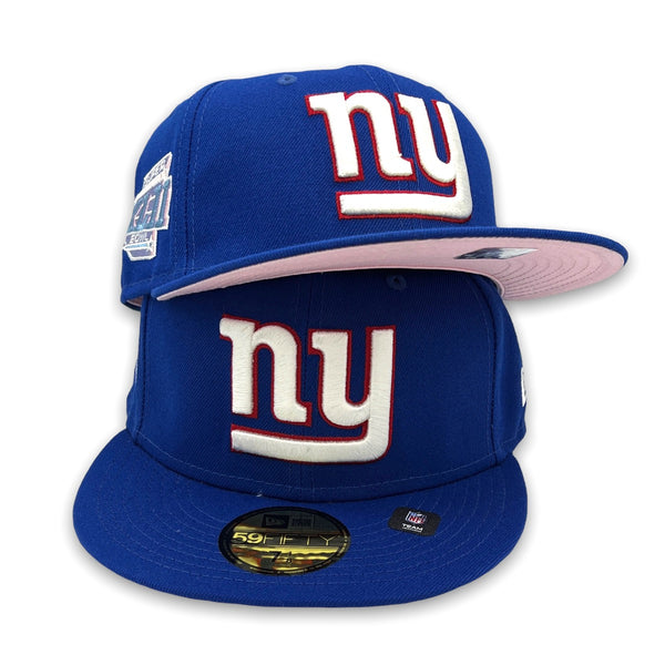 Color Guts Giants New Era 59FIFTY Blue Hat Pink Bottom