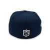 Color Guts Patriots New Era 59FIFTY Ocean Blue Hat Lavender Bottom