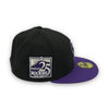 Colorado Rockies 25th Anniversary New Era Black & Purple Hat Gray Bottom