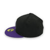 Colorado Rockies 25th Anniversary New Era Black & Purple Hat Gray Bottom