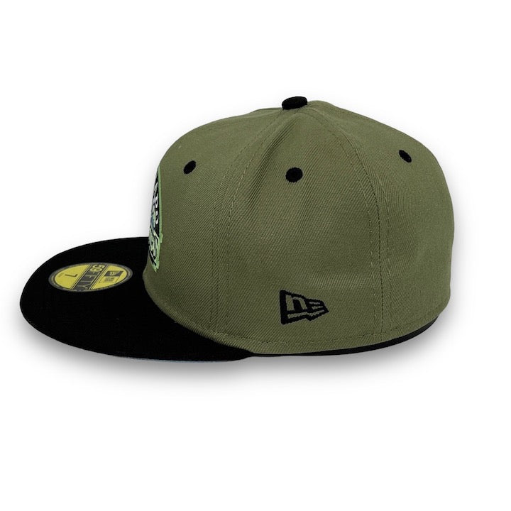 Colorado Rockies 98 ASG New Era 59FIFTY Green & Black Hat Sky Blue Botton