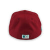 Cubs WSG New Era 59FIFTY Pinot Red & Pine Green Hat Lava Teal Bottom