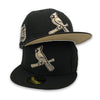 Dark Dune Coll. Cardinals New Era 59FIFTY Black Hat Khaki Bottom