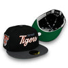 Detroit Tigers 2000 Stadium New Era 59FIFTY Black & Graphite Hat Green Botton