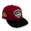 Erie SeaWolves 59FIFTY New Era Cardinal & Black Fitted Hat Grey Bottom