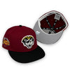 Erie SeaWolves 59FIFTY New Era Cardinal & Black Fitted Hat Grey Bottom
