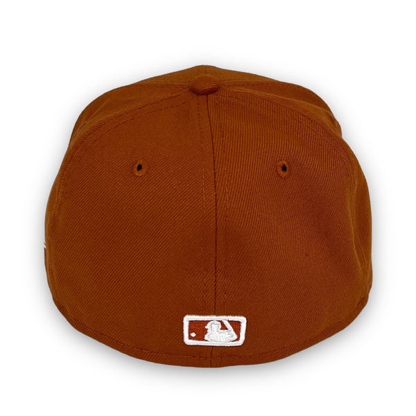 Essentials Mets 59FIFTY New Era Fitted Hat Rust Orange Hat