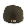 Fall 22 Coll. Browns 59FIFTY New Era Brown Fitted Hat Red Bottom