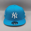 New York Yankees 100th Anniversary 9FIFTY New Era Light Aqua Blue Snapback Hat