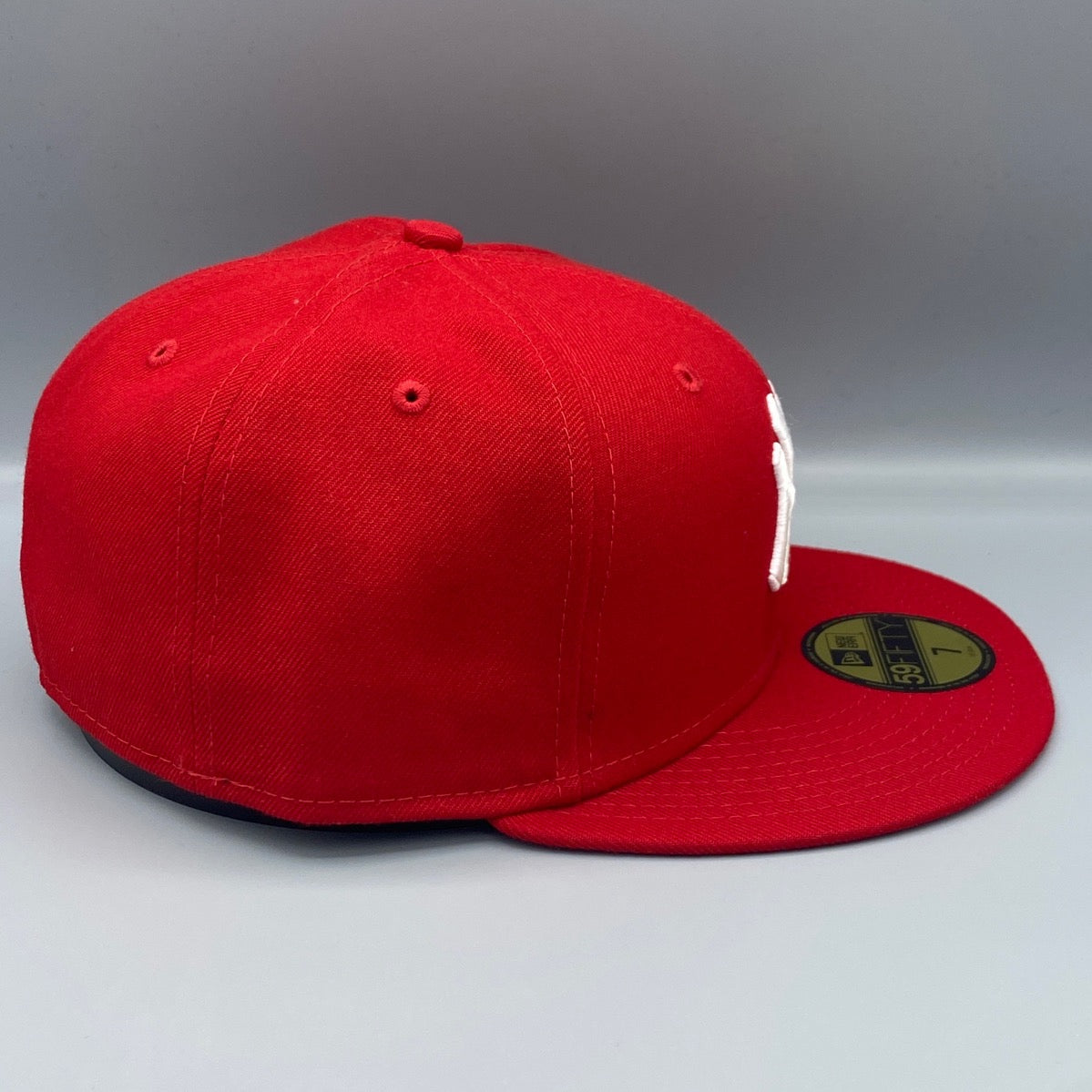 Shop New Era 59Fifty New York Yankees Basic Fitted Hat 11591126 red