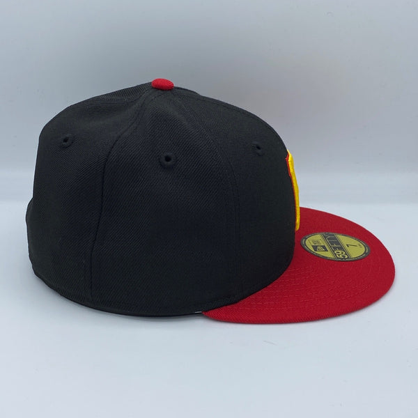 Pittsburgh Pirates Authentic Collection 59FIFTY New Era Black & Red Fitted Hat