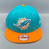Miami Dolphins NFL 9FIFTY  New Era Teal & Orange Snapback Hat - USA CAP KING