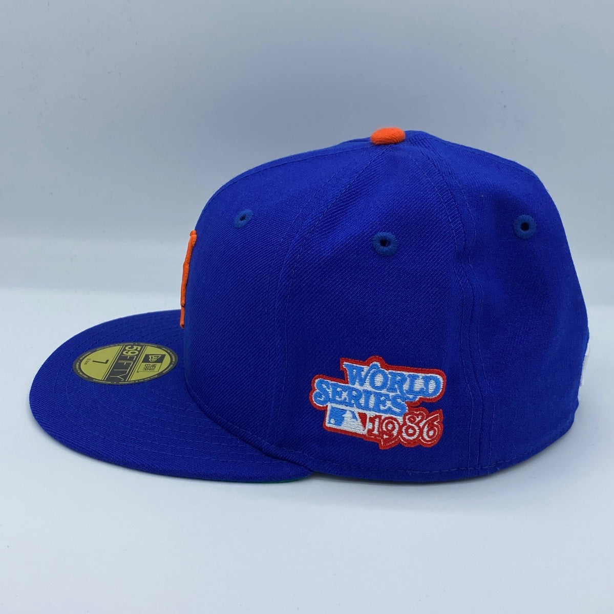 New Era Men's New Era Light Blue/Brown York Mets 1986 World Series Beach  Kiss 59FIFTY Fitted Hat