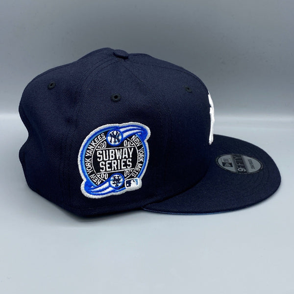 NY Yankees 2000 Subway Series 9FIFTY New Era Navy Snapback Hat Icy Bottom