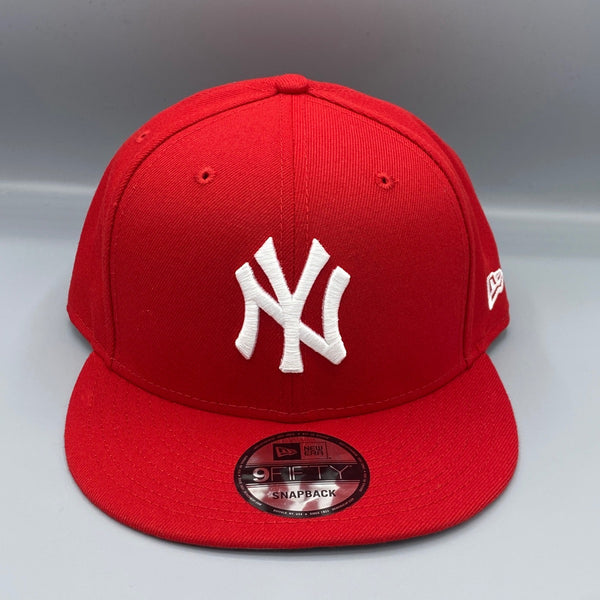 New York Yankees Basic 9FIFTY New Era Red Snapback Hat