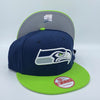 Seattle Seahawks NFL 9FIFTY New Era Navy & Green Snapback Hat