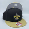 New Orleans Saints NFL 9FIFTY New Era Black & Camel Snapback Hat