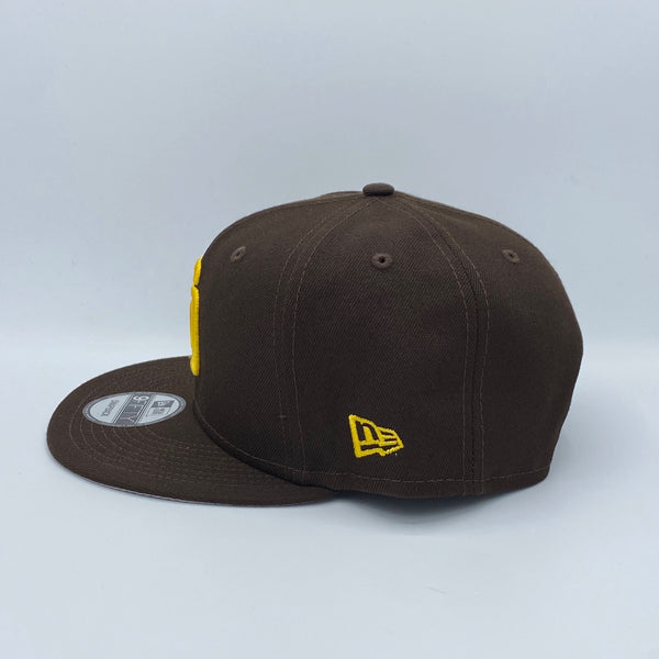 San Diego Padres 9FIFTY New Era Brown Basic Snapback Hat
