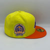 LA Lakers 60th Anni. New Era Yellow & Orange Fitted Hat Icy Bottom