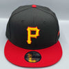 Pittsburgh Pirates Basic 9FIFTY New Era Black & Red Snapback Hat - USA CAP KING