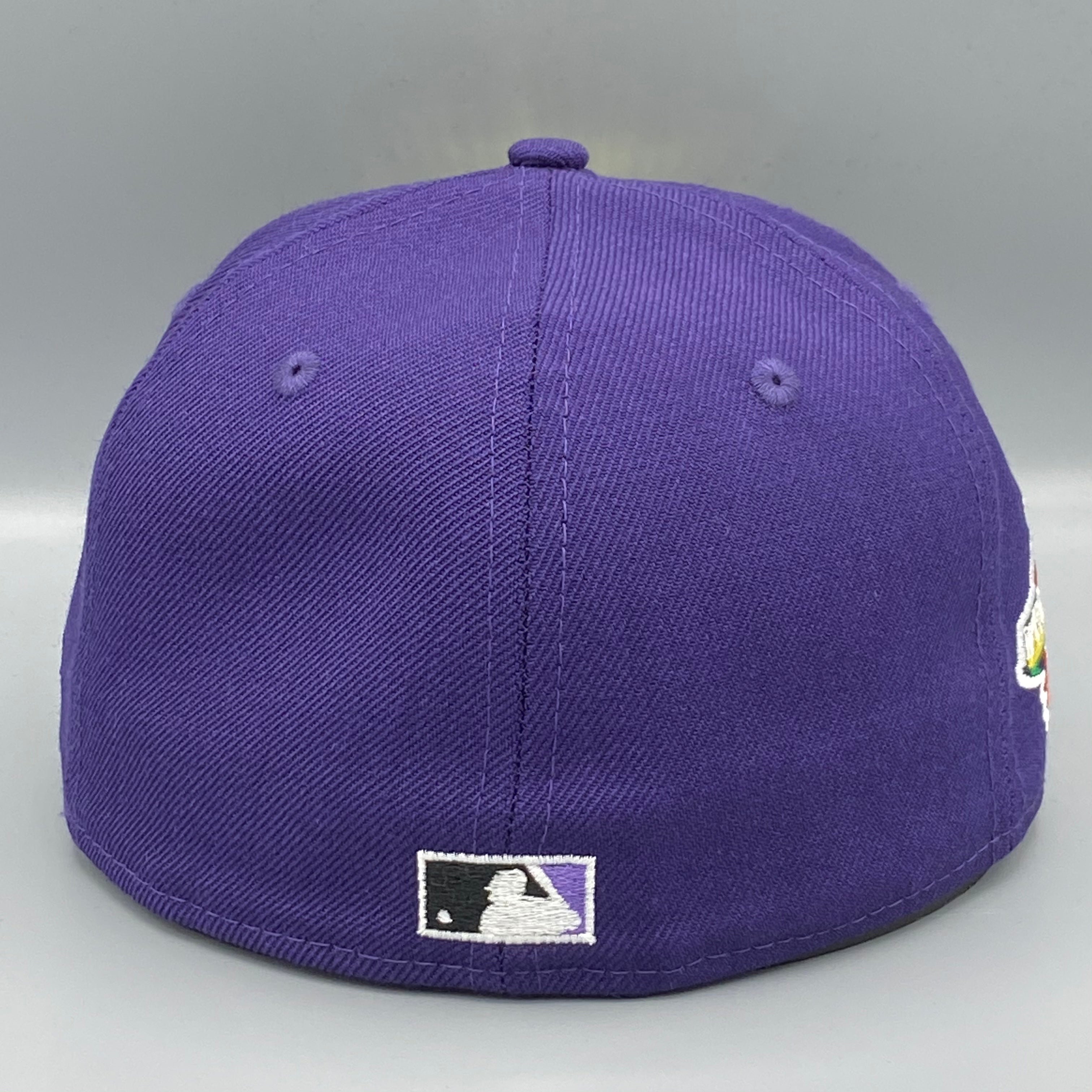 New Era Arizona Diamondbacks World Series 2001 59FIFTY Men's Hat Purple-Pink 70628294 (Size 7 5/8)